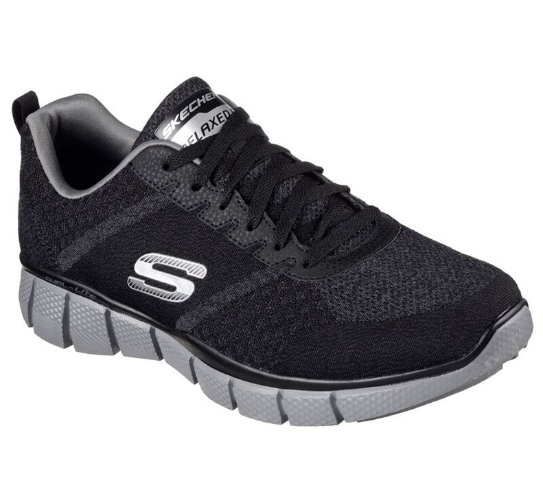 Skechers Herr Svarta/Grå Sneakers - Equalizer 2.0 - True Balance - Sverige (SVGZI-8230)